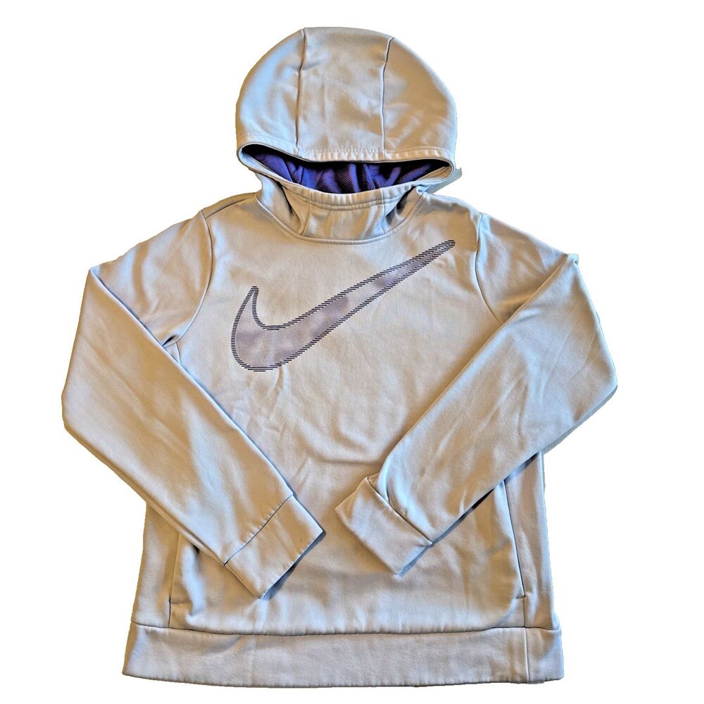 Nike | Girls Large Pullover Hoodie Light Purple Swoosh Drifit